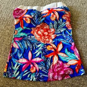 NautaBloom Classic Bandeau Tankini Top sz M